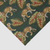 緑のデコパ葉ージュの虎と 薄葉紙 (詳細)