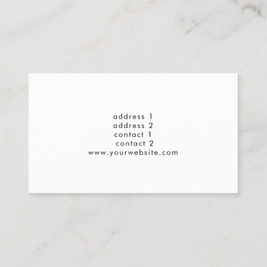 緑のデザイン 名刺 (裏面)