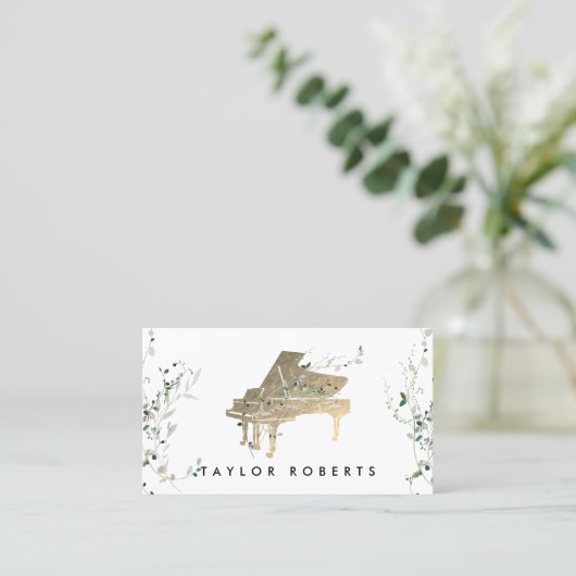 緑のデザイン 名刺 (スタンド正面)