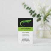 緑のトカゲ垂直 名刺 (スタンド正面)