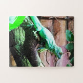 緑のトカゲ ジグソーパズル (横)