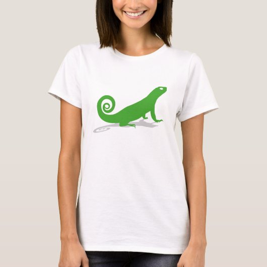 緑のトカゲ Tシャツ (正面)