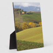 緑のトスカーナ地方 フォトプラーク (側面)