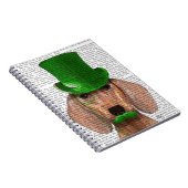 緑のトップハットと口ひげ付きダシュント ノートブック (右側)