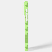 緑のトップハットシャムロックスセントパトリックスモノグラム名 Case-Mate iPhoneケース (裏面 / 左)