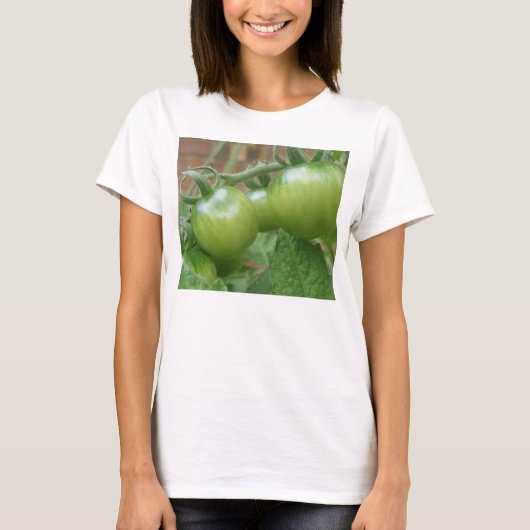 緑のトマト女性Tシャツ Tシャツ (正面)