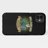 緑のトラクターが付いているまだ演劇 Case-Mate iPhoneケース (裏面(横))