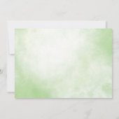 緑のトラクターの農場動物の誕生日招待状 招待状 (裏面)