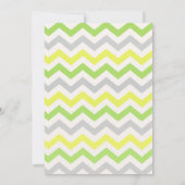 緑のトラクターをテーマにした誕生日パーティー 招待状 (裏面)