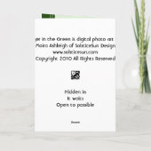 緑のトラ カード (裏面)