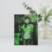 緑のトリップハガキ ポストカード (スタンド正面)