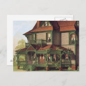 緑のトリム ポストカード (正面/裏面)