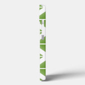 緑のトレンディー三角形パターン Case-Mate iPhoneケース (裏面 / 左)