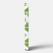 緑のトレンディー三角形パターン Case-Mate iPhoneケース (裏面 / 左)