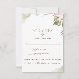 緑のトロピカルパ葉ームオプション付き/なし 出欠カード