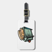 緑のトースター荷物タグ ラゲッジタグ (正面縦)