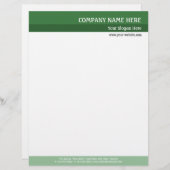 緑のトーン レターヘッド (正面/裏面)