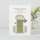 緑のドアの引っ越し案内 招待状 (スタンド正面)