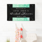 緑のドットとスポットのパーティーバナー 横断幕 (インサイチュ)