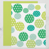 緑のドット円形紙 (正面/裏面)