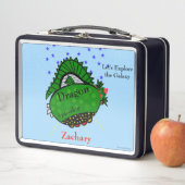 緑のドラゴンブラウンアイズスターズ メタルランチボックス (インサイチュ)