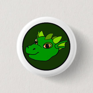 緑のドラゴンボタン 缶バッジ