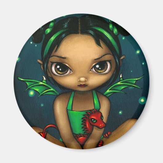 「緑のドラゴンリング」マグネット マグネット (正面)