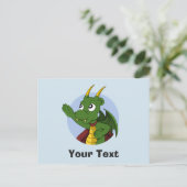 緑のドラゴン漫画はがき ポストカード (スタンド正面)