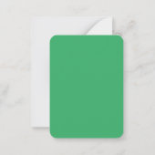 緑のドラゴン麻雀タイル/玉グリーンバック ノートカード (裏面)