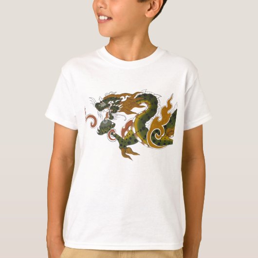 緑のドラゴン Tシャツ (正面)