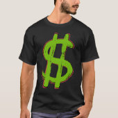 緑のドル記号 Tシャツ (正面)