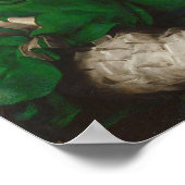 緑のドレスを着たファッション劇場衣装 ポスター (角)