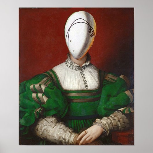 緑のドレスを着たファッション劇場衣装 ポスター (正面)