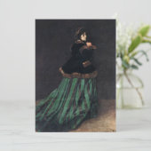 緑のドレスを着たモネ女性 招待状 (スタンド正面)