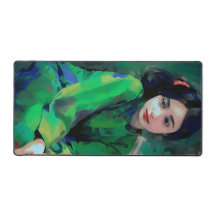 緑のドレスを着た少女