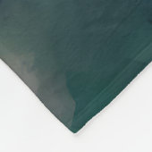 緑のドレスを着た少女 フリースブランケット (角)