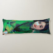 緑のドレスを着た少女 ボディピロー (裏面)