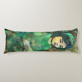 緑のドレスを着た少女 ボディピロー