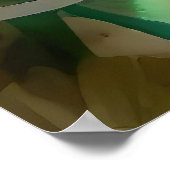 緑のドレスを着た少女 ポスター (角)