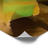 緑のドレスを着た少女 ポスター (角)