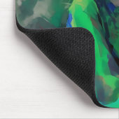 緑のドレスを着た少女 マウスパッド (コーナー)