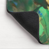 緑のドレスを着た少女 マウスパッド (コーナー)