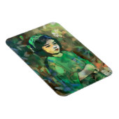 緑のドレスを着た少女 マグネット (右側)