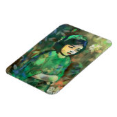 緑のドレスを着た少女 マグネット (左側)