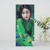 緑のドレスを着た少女 メニュー (スタンド正面)