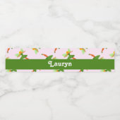 緑のドレスファッショナブル妖精 ペットボトルラベル (シングルラベル)