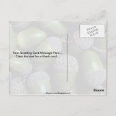 緑のドングリの木の実 ポストカード (裏面)