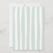 緑のドードルウェーブフレ結婚ーム 招待状 (裏面)