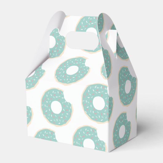 緑のドーナツありがとう赤ちゃんシャワーギフトお願いボックス フェイバーボックス (裏面サイド)