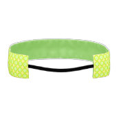 緑のドーナツとパステルグリーンの黄色の充填2 アスレチックヘッドバンド (裏面)
